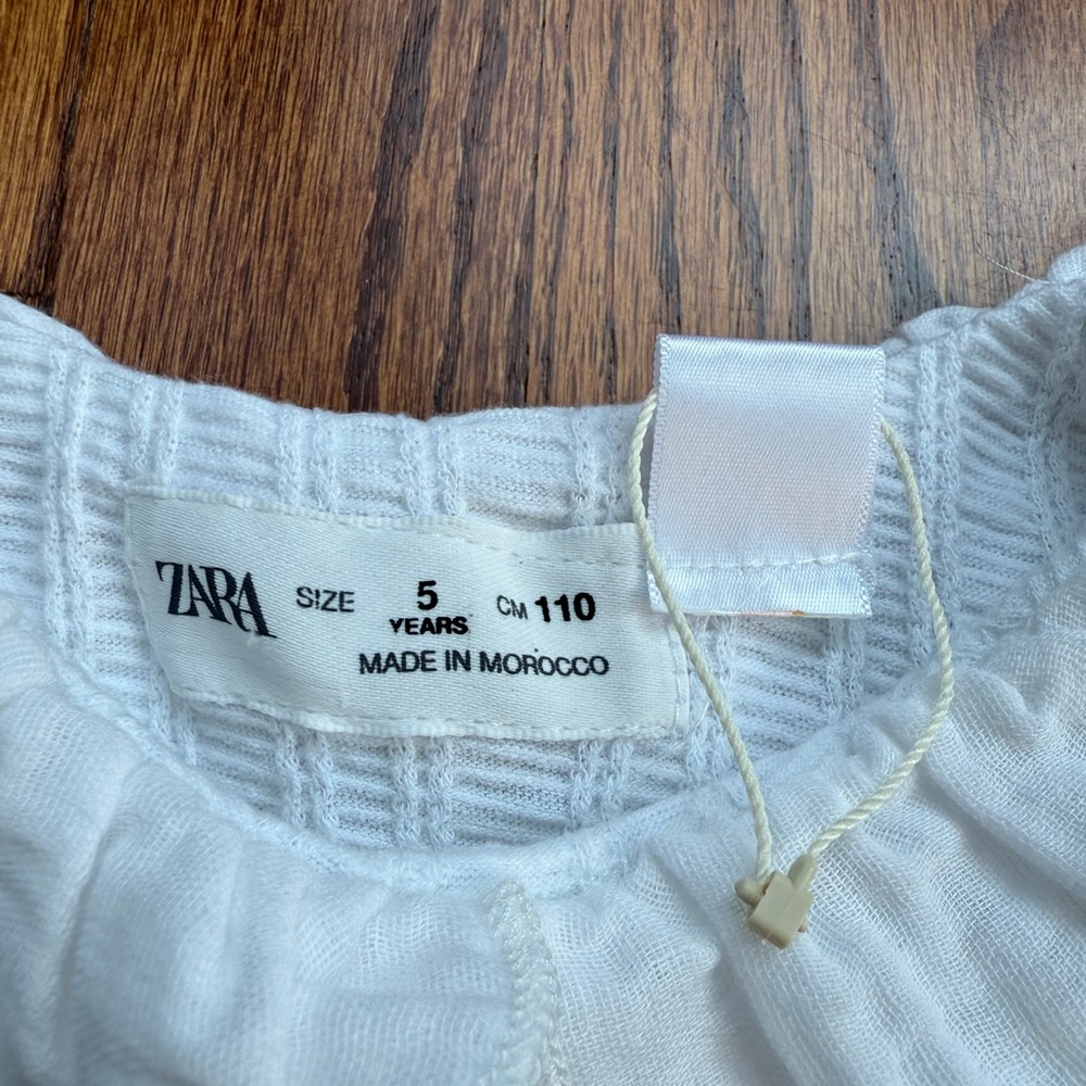 NWOT Zara Ruffled Tank Top Sz 5 - Picture 7 of 7